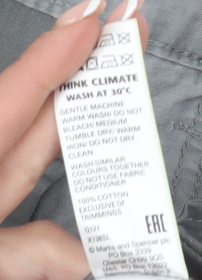 Marks and Spencer Men's Grey Cargo Shorts 38