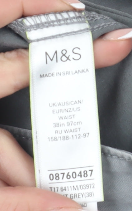 Marks and Spencer Men's Grey Cargo Shorts 38