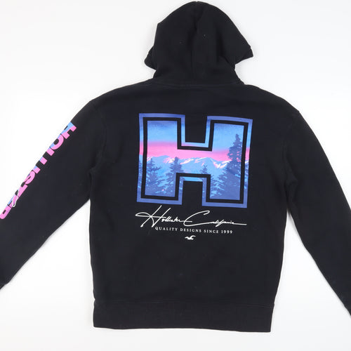 Hollister Unisex Black Hoodie, Medium, Casual Pullover
