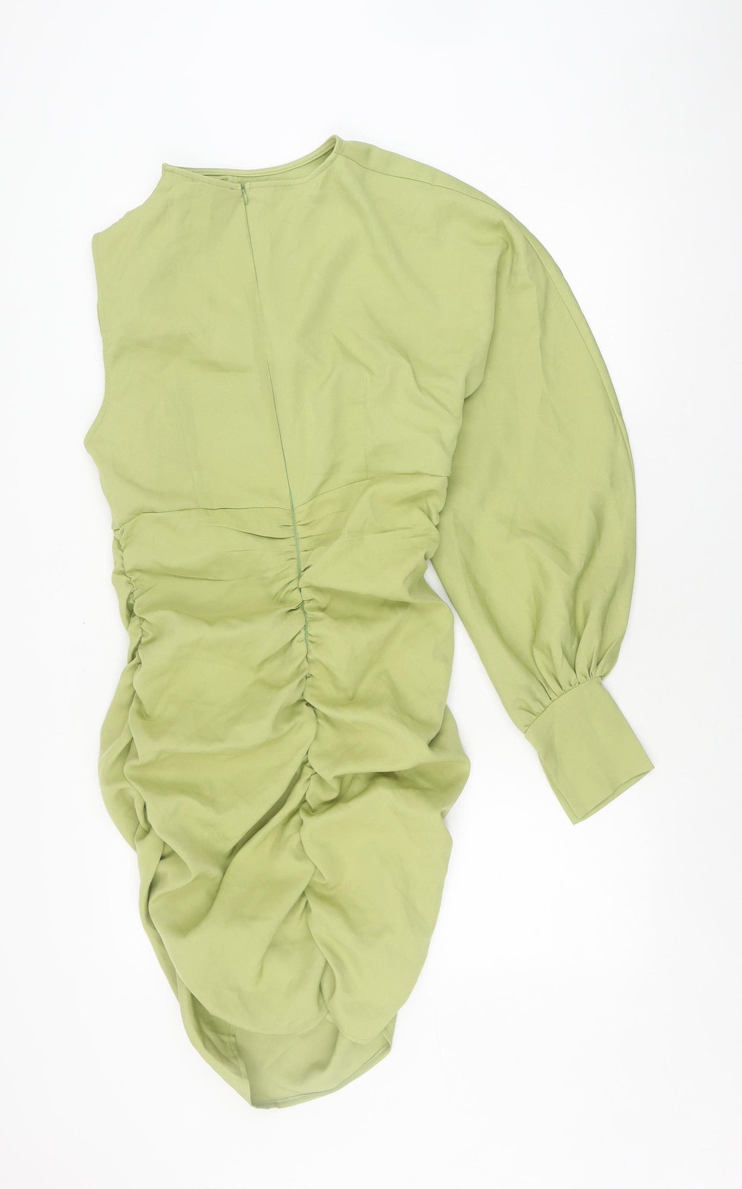 PrettyLittleThing One Sleeved Women's Green Dress Size 12