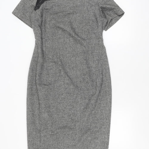 Pied A Terre Women's Grey Sheath Dress Size 14