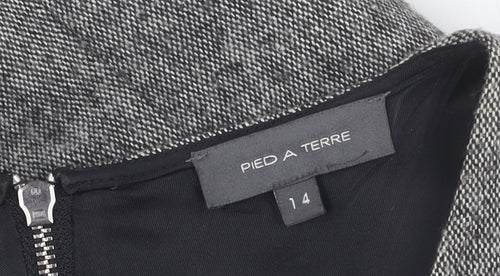Pied A Terre Women's Grey Sheath Dress Size 14