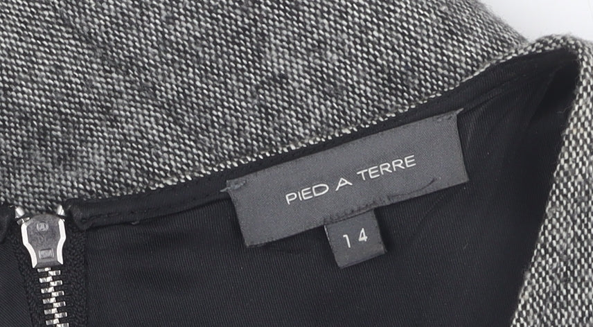 Pied A Terre Women's Grey Sheath Dress Size 14