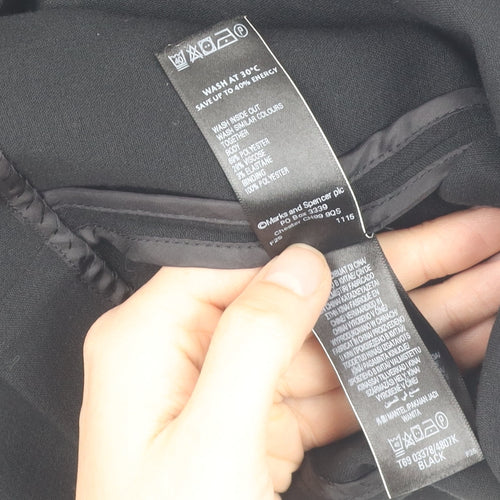 Marks and Spencer Women's Black Limited Edition Jacket - Size 8