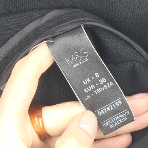 Marks and Spencer Women's Black Limited Edition Jacket - Size 8