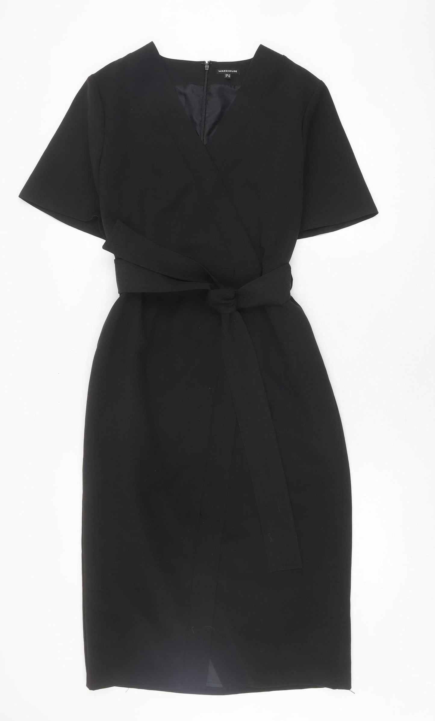 Warehouse Black Women's Dress, Size 14