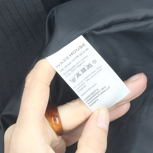 Warehouse Black Women's Dress, Size 14