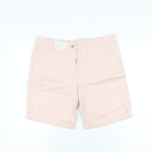Next Women's Pink Chino Shorts Size 10