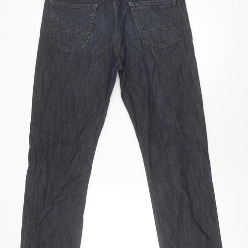 Burton Menswear Grey Straight Leg Jeans - 34W 34L