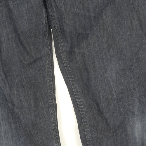 Burton Menswear Grey Straight Leg Jeans - 34W 34L