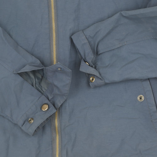 Farah Men's Blue Basic Jacket L Casual Mid-Length Zip