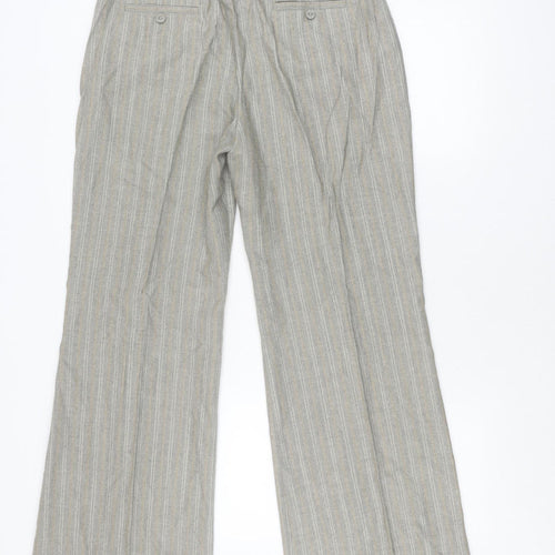 Coast Women's Grey Trousers, Size 14, Striped Business Wear