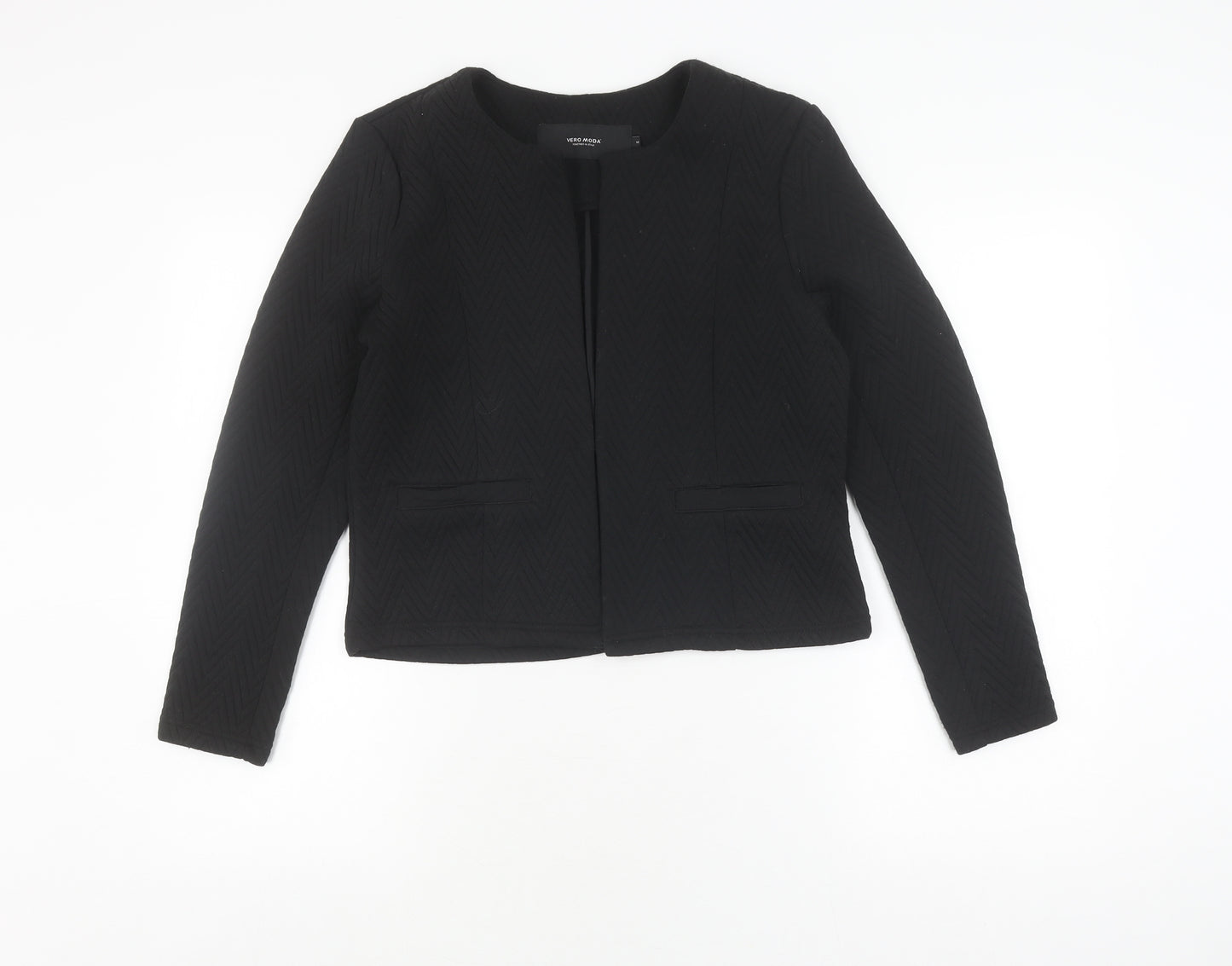 Vero Moda Women's Black Suit Jacket M Classic Chevron