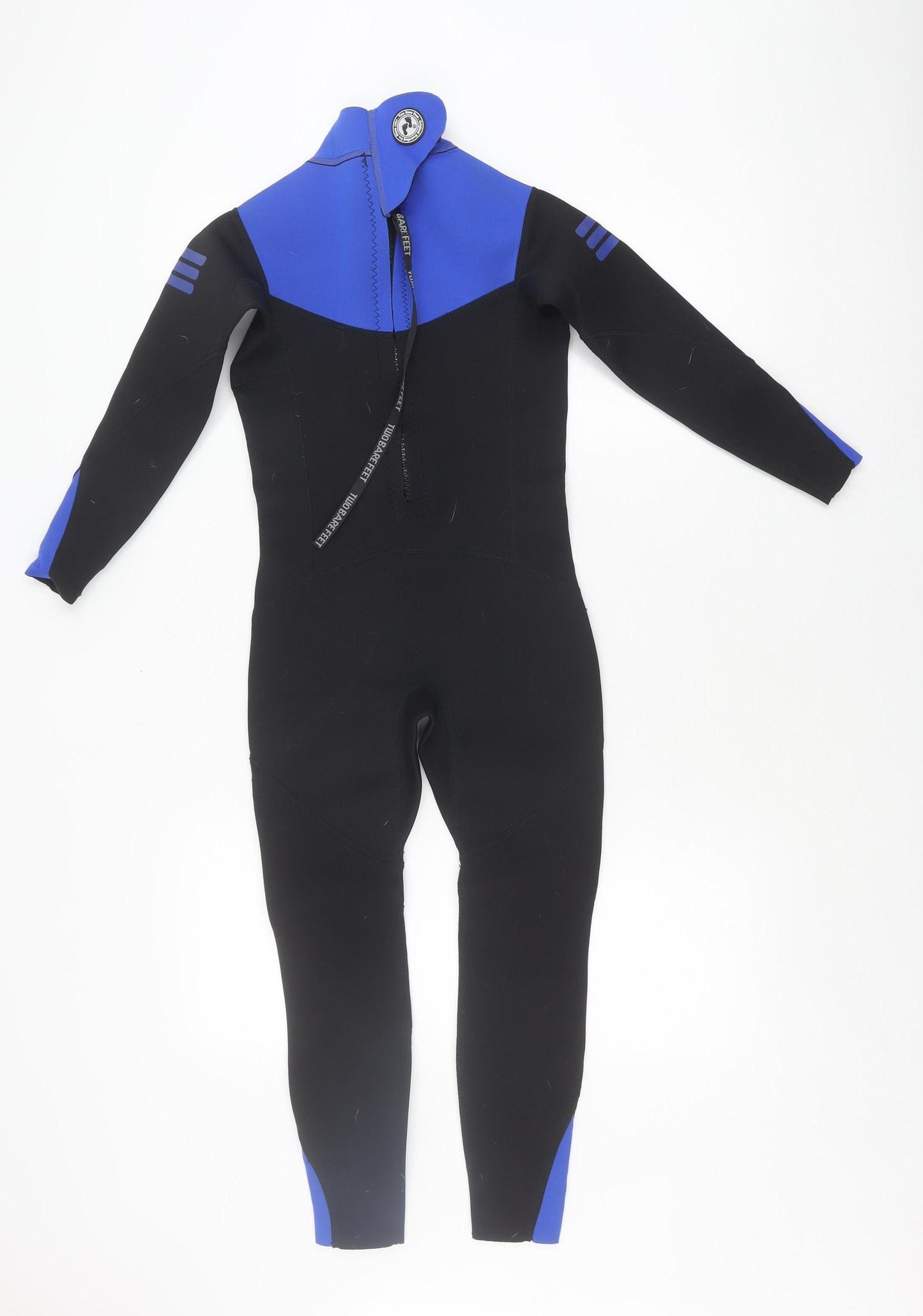 twobarefeet Boys Black/Blue Wetsuit - Size L, Quick Dry