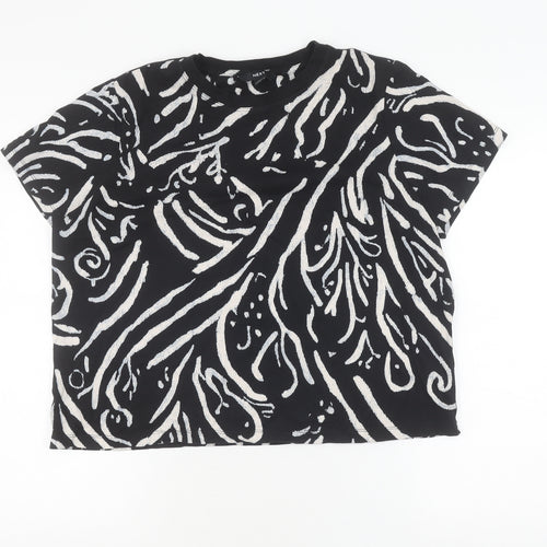 Next Women's Black Animal Print T-Shirt Size 18