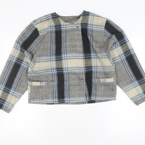 Kestilä Women's Multicoloured Plaid Jacket Size 8