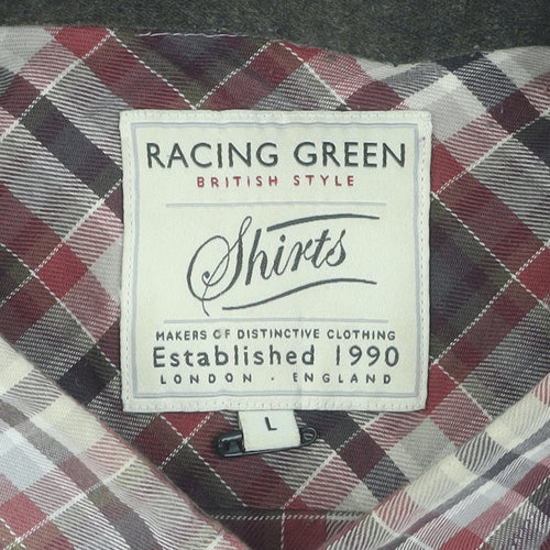 Racing Green Men's Multicoloured Plaid Shirt L