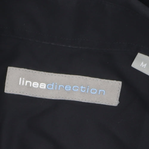 Lineadirection Men's Black Long Sleeve Casual Shirt M