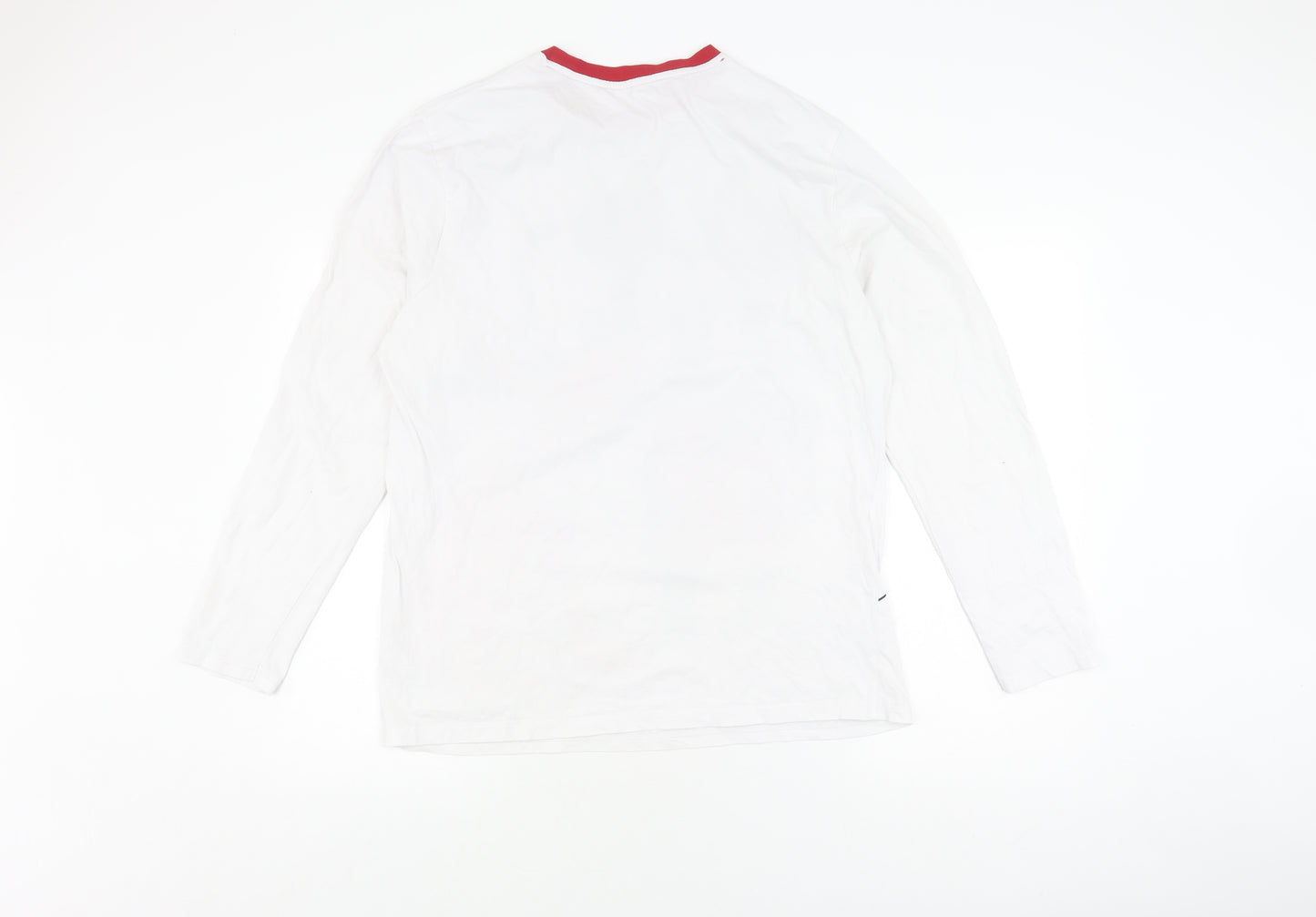 George Pyjama Top | White Christmas Long Sleeve | L