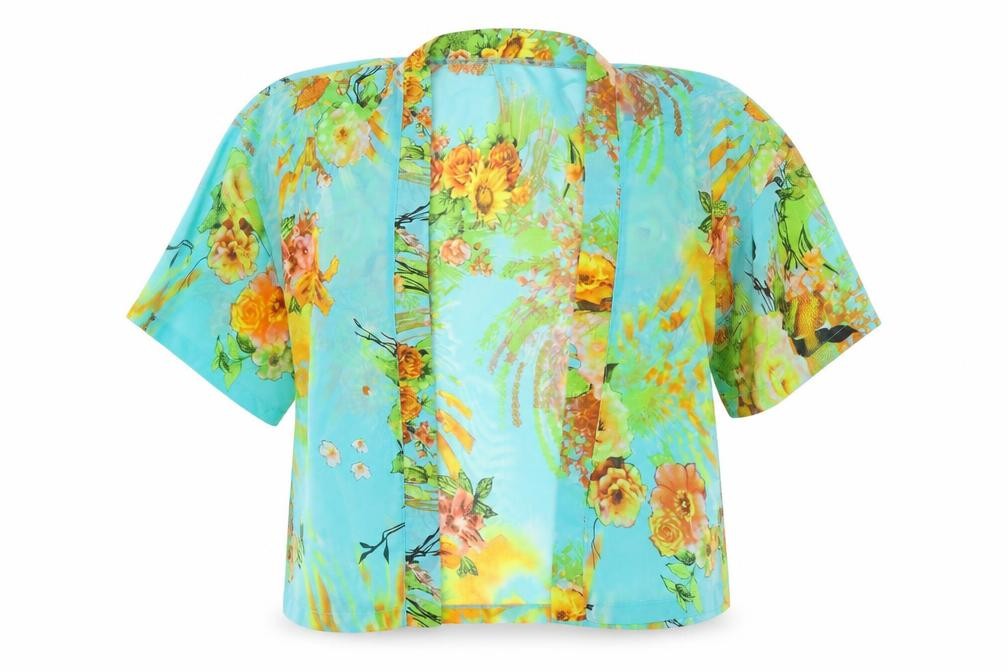 Front view of Quiz Women's Floral Top Multicoloured, size M