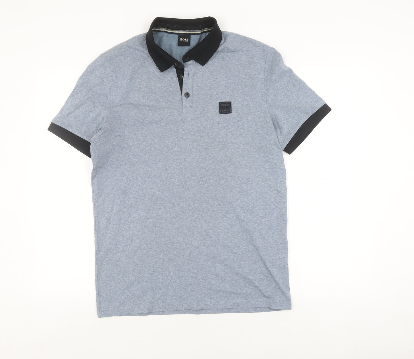 Hugo Boss Men's Grey Polo Shirt M Short Sleeve