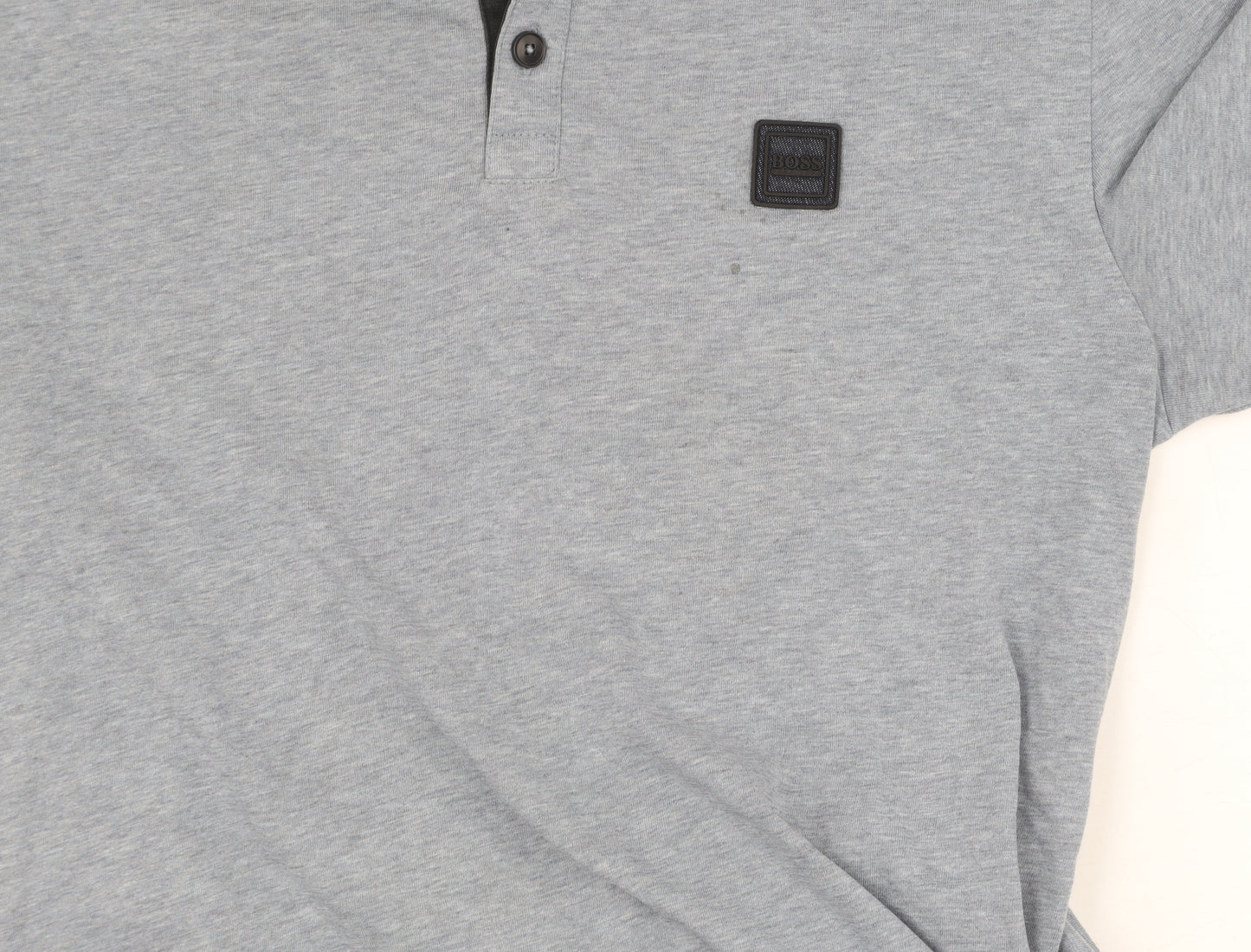 Hugo Boss Men's Grey Polo Shirt M Short Sleeve