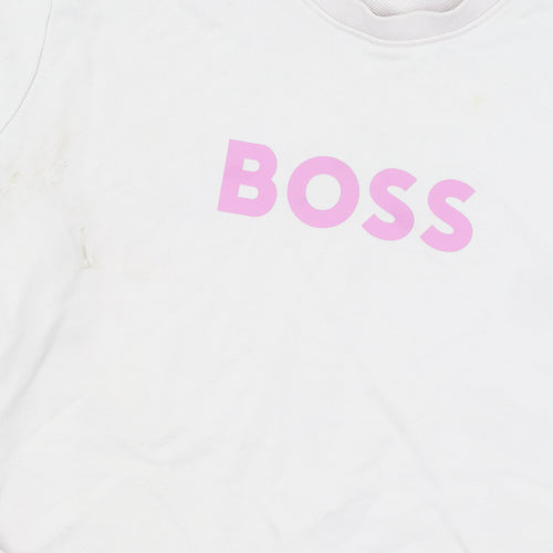 BOSS Women's Pink Pullover Sweatshirt, Size M, Casual Wear