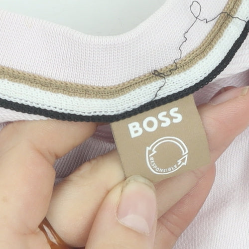 BOSS Women's Pink Pullover Sweatshirt, Size M, Casual Wear