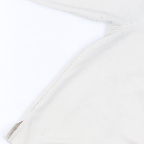 River Island White Pullover Sweatshirt, S, Unisex