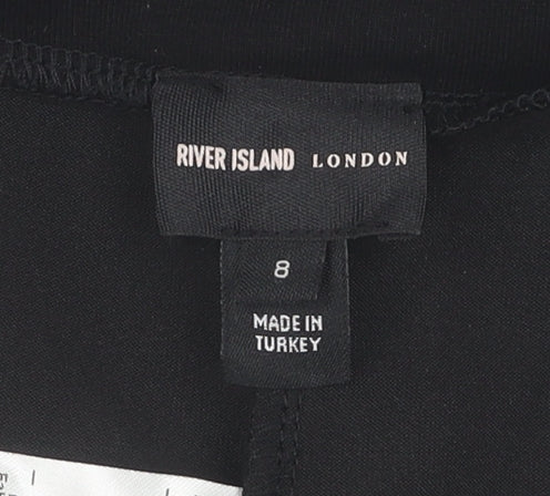 River Island Women’s Black Ankle Leggings Size 8