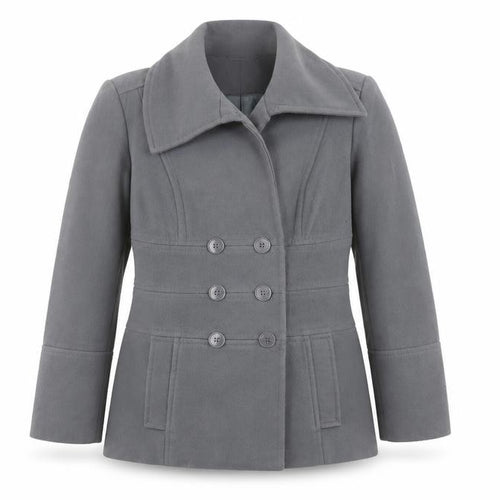 Debenhams Women's Grey Pea Coat Size 14
