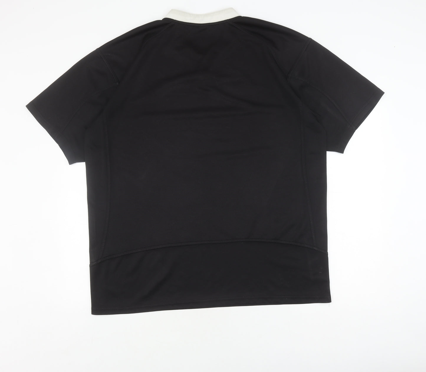 Falcons Men's Black 2XL Jersey V-Neck Short Sleeve Top