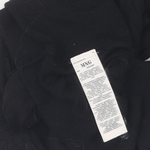 MNG Women's Black Sleeveless Top with Bow Accent