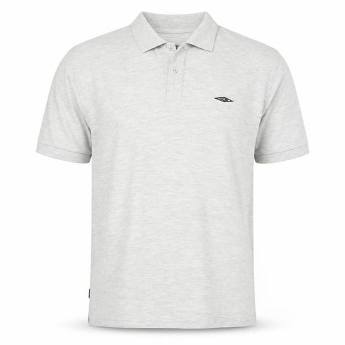 Umbro Men's Grey Polo Shirt 2XL Short Sleeve