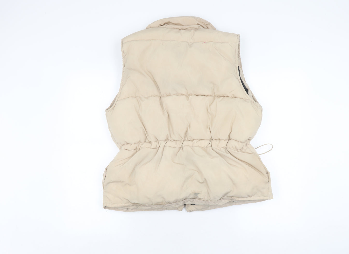 Quiz Women's Beige Waistcoat L Elastic Waist Casual