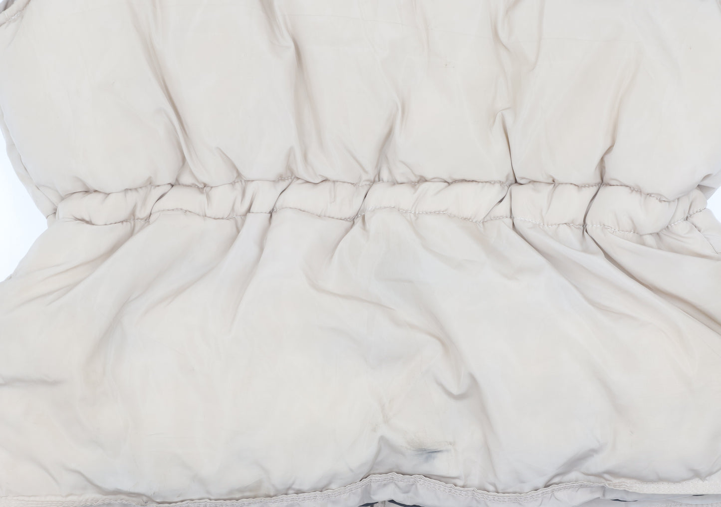 Quiz Women's Beige Waistcoat L Elastic Waist Casual