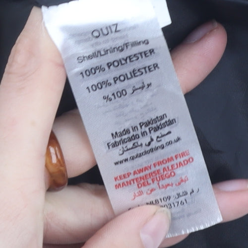 Quiz Women's Beige Waistcoat L Elastic Waist Casual