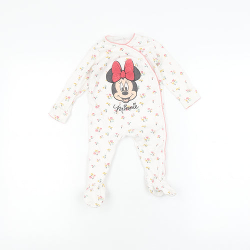 Disney Baby Minnie Mouse Floral Babygrow 6-9 Months Unisex
