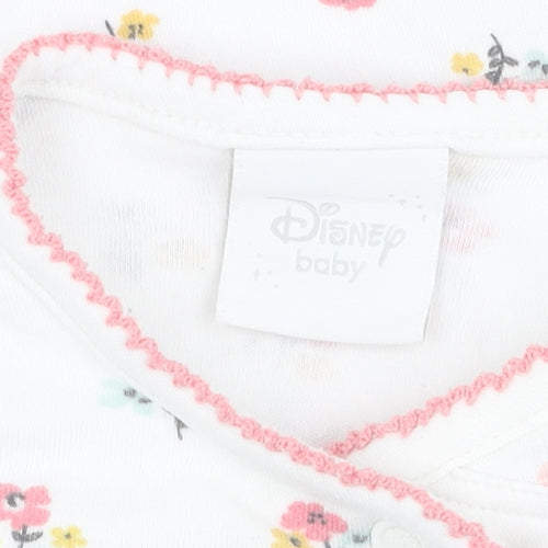 Disney Baby Minnie Mouse Floral Babygrow 6-9 Months Unisex