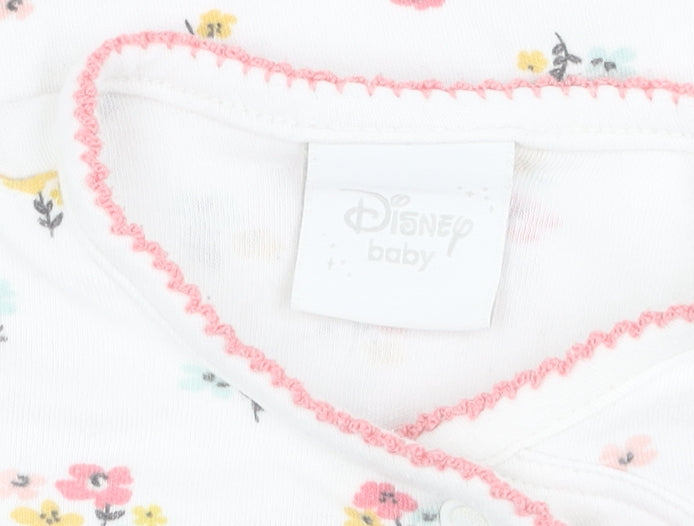 Disney Baby Minnie Mouse Floral Babygrow 6-9 Months Unisex