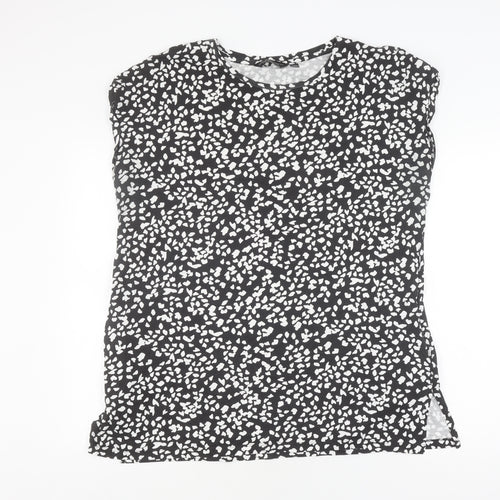 Dorothy Perkins Women's Black Animal Print T-Shirt Size 20