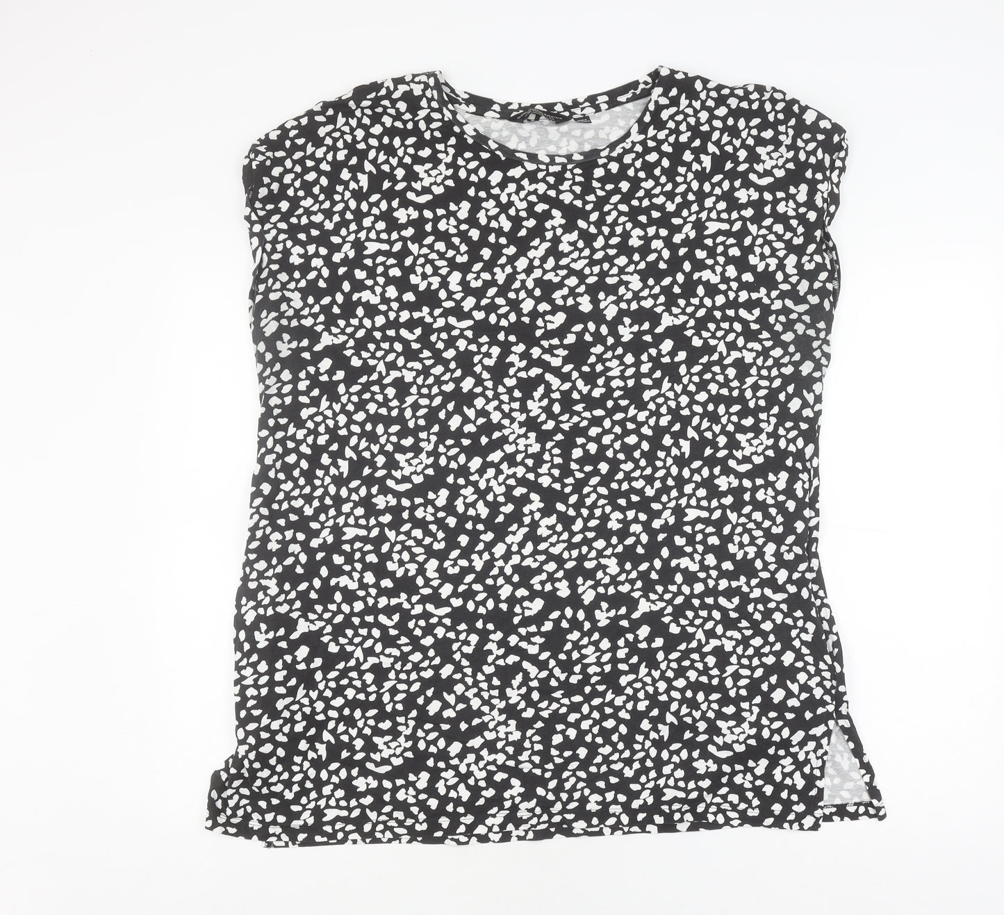 Dorothy Perkins Women's Black Animal Print T-Shirt Size 20