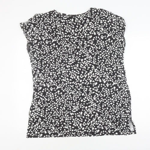 Dorothy Perkins Women's Black Animal Print T-Shirt Size 20