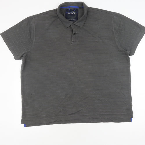 Stone Bay Men's Grey 2XL Golf Polo Shirt Short Sleeve