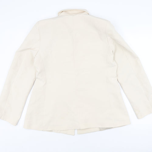 PRETTYLITTLETHING Women Ivory Blazer UK 14 Regular Fit