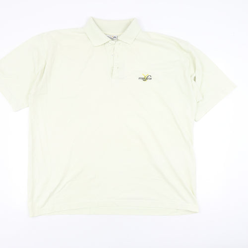 vanSon Men's White Polo Shirt XL Short Sleeve