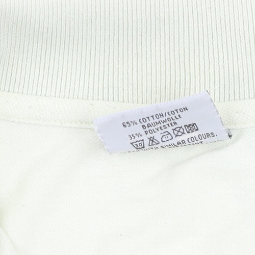 vanSon Men's White Polo Shirt XL Short Sleeve