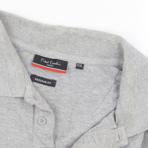 Pierre Cardin Men's Grey 2XL Polo Shirt