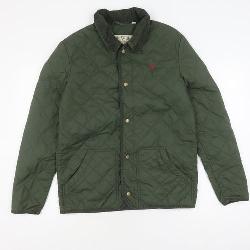 Jack Wills Women's Green Quilted Jacket S