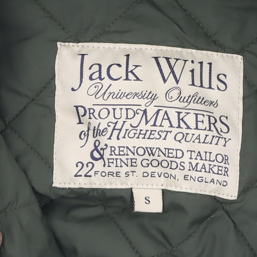 Jack Wills Women's Green Quilted Jacket S